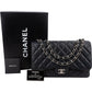 Chanel Quilted Caviar Leather Palladium Jumbo Single Flap Crossbody Bag