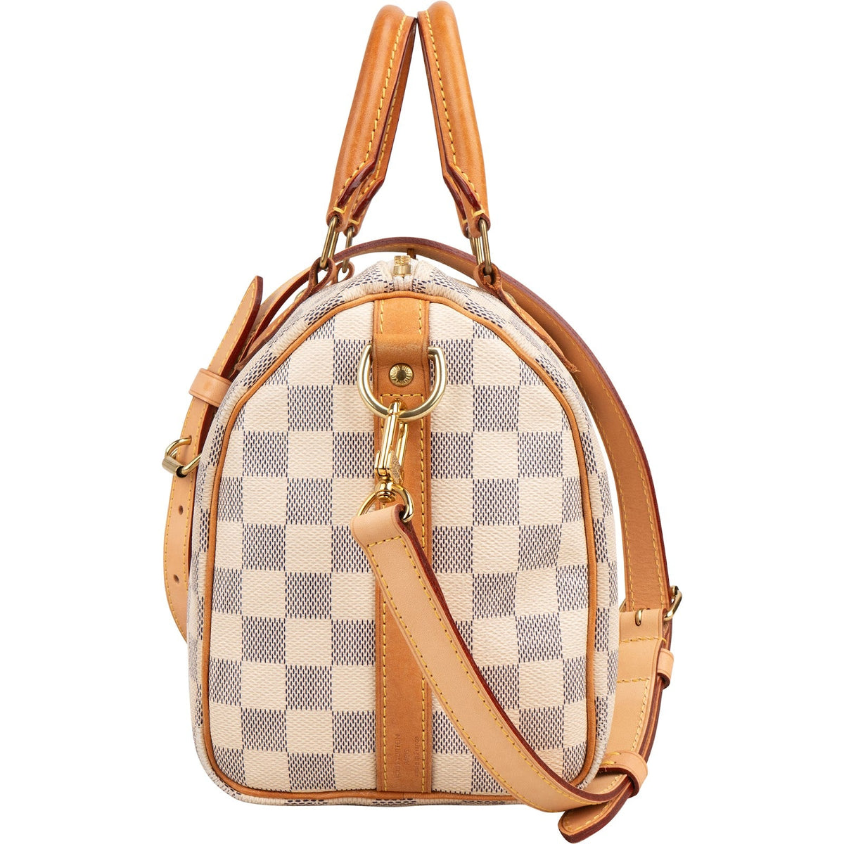 Louis Vuitton Monogram Damier Azur Canvas Speedy 25 Bandouliere Handbag