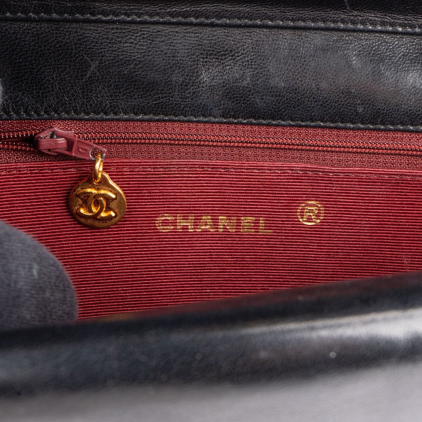 Chanel Quilted Lambskin 24K Gold Half Moon Single Flap Shoulder Bag
