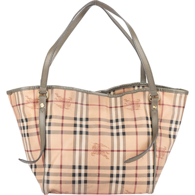 Burberry Haymarket Check Canterbury Tote Shoulder Bag