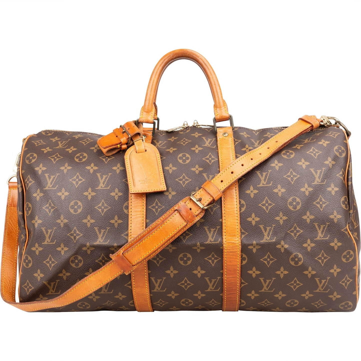 Louis Vuitton Monogram Canvas Keepall 50 Bandoulière Travel Bag