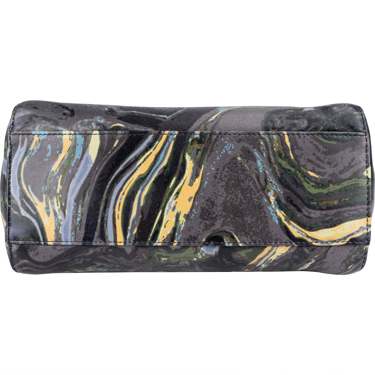 Fendi Marbled Leather Peekaboo Mini Handbag
