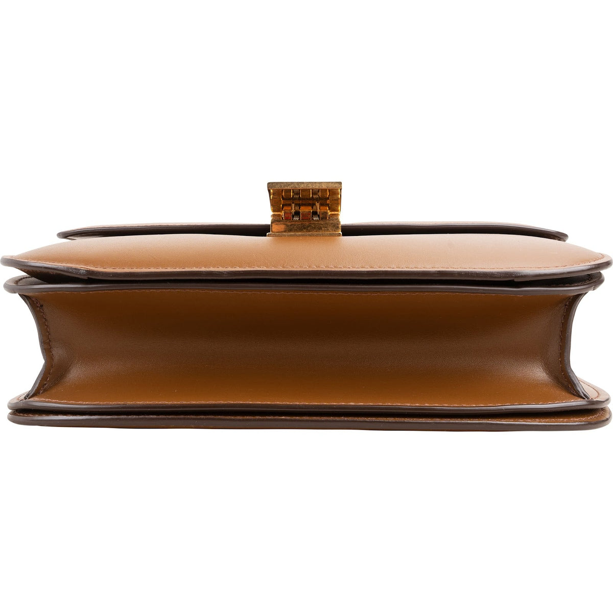 Celine Brown Calfskin Classic Box Crossbody Bag