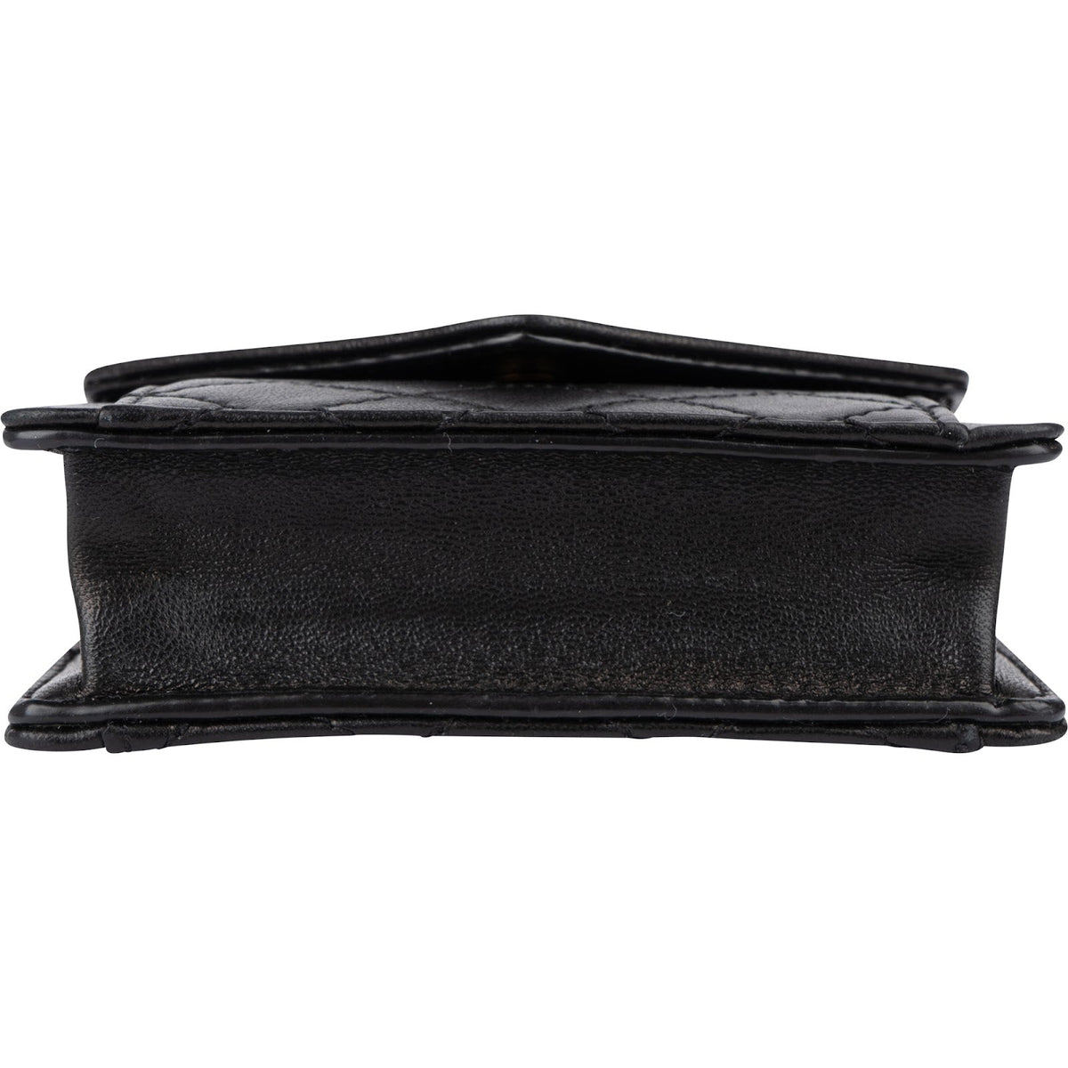 Saint Laurent Cassandre Envelope Micro aus gestepptem Lammleder – Ansicht 6