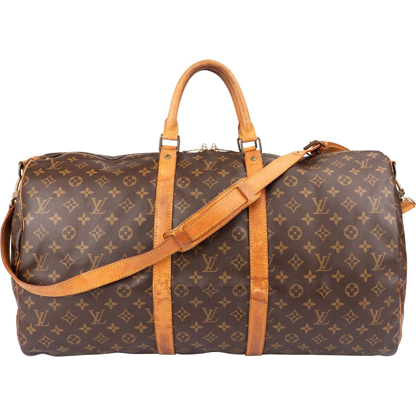 Louis Vuitton Monogram Canvas Keepall 55 Bandoulière Travel Bag