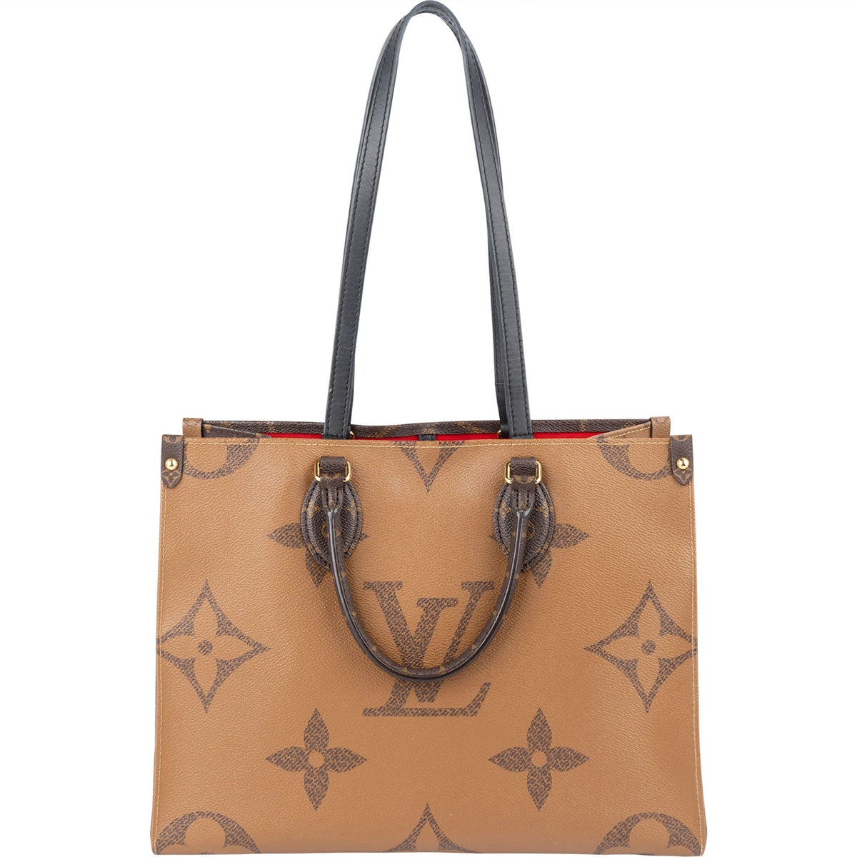 Louis Vuitton Canvas Monogram Giant On The Go MM Handbag