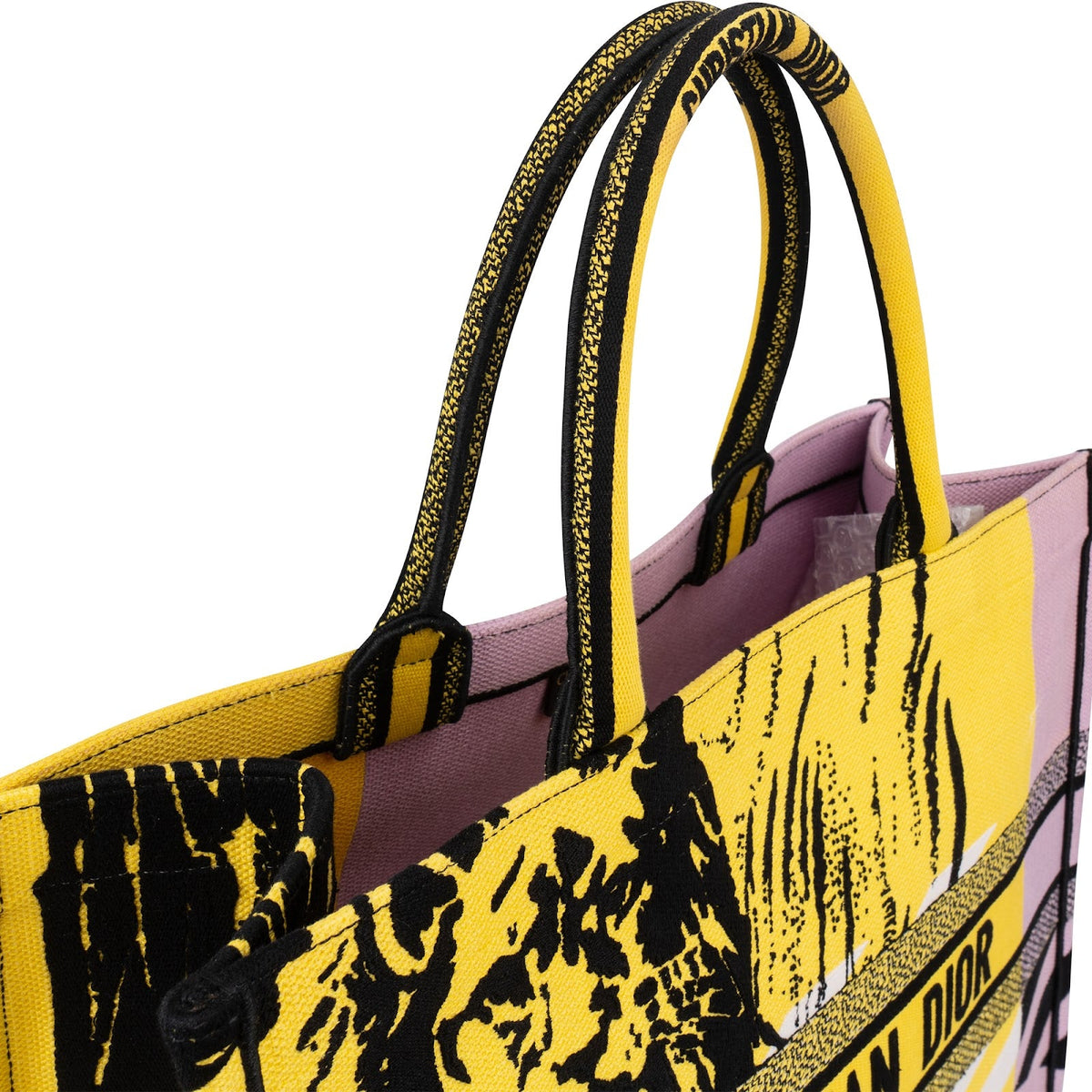 Christian Dior Embroidered Canvas D-Jungle Pop Book Tote Handbag