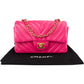 Chanel Quilted Chevron Lambskin Small Single Flap Crossbody Bag
