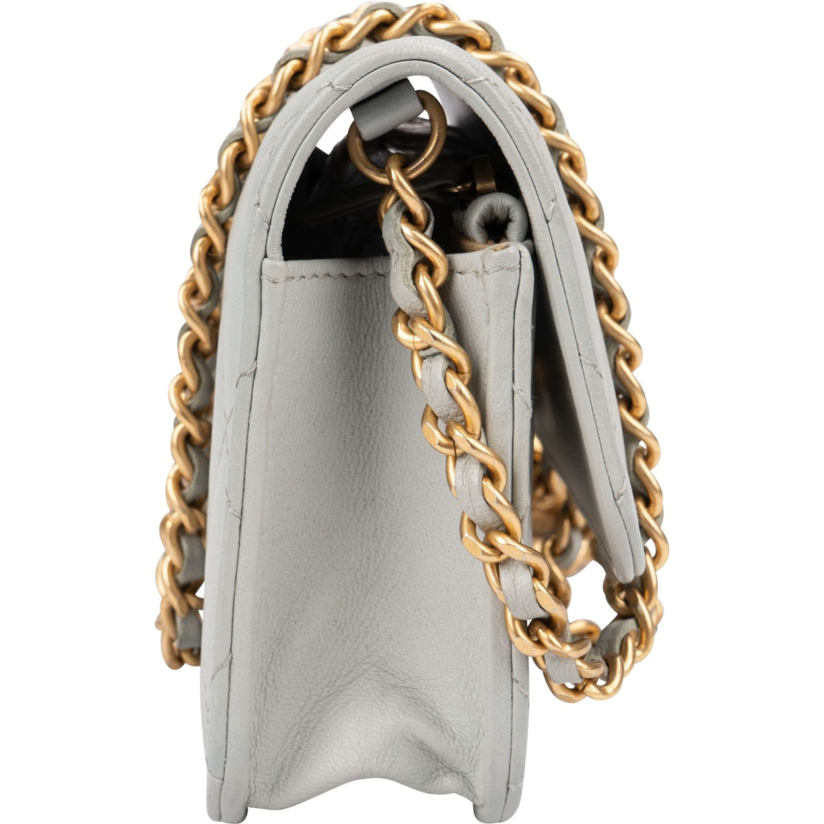 Chanel Quilted Lambskin Mini Adjustable Wallet On Chain Crossbody Bag