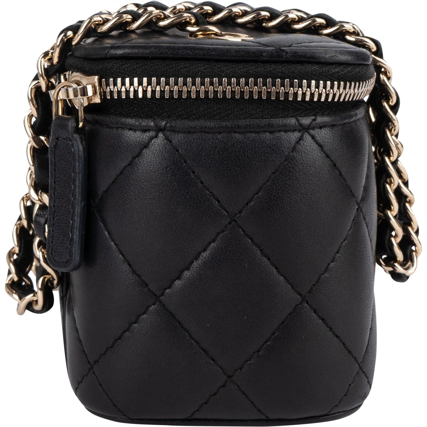 Chanel Quilted Lambskin Mini Vanity Chain Crossbody Bag