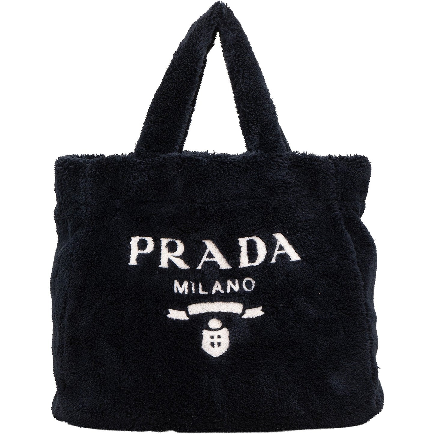Prada Emblem Terry Tote Handbag