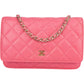 Chanel Quilted Caviar Leather Wallet On Chain Crossbody Bag