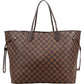 Louis Vuitton Monogram Damier Ebene Canvas Neverfull GM Shoulder Bag