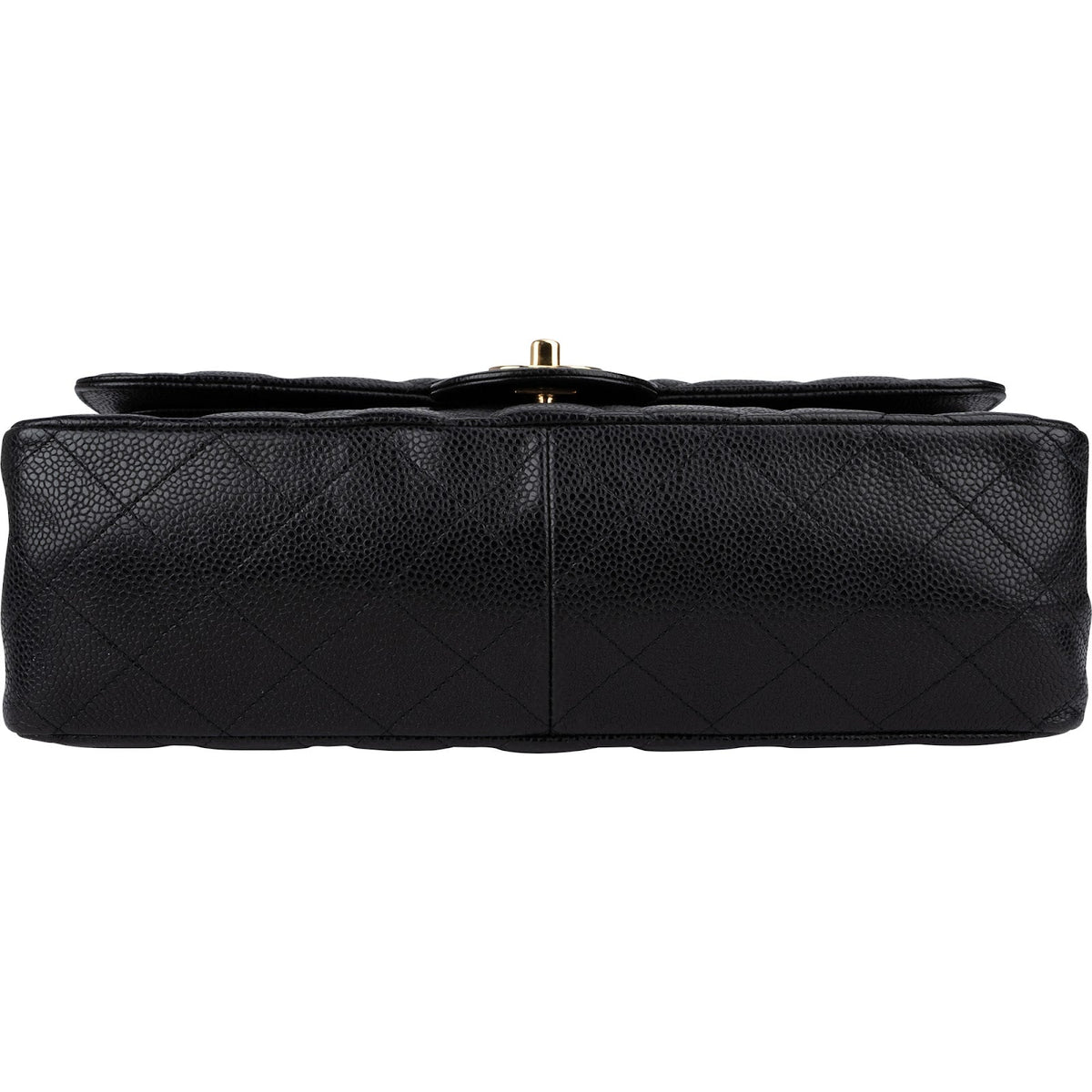 Chanel Quilted Caviar Leather Jumbo Double Flap Crossbody Bag