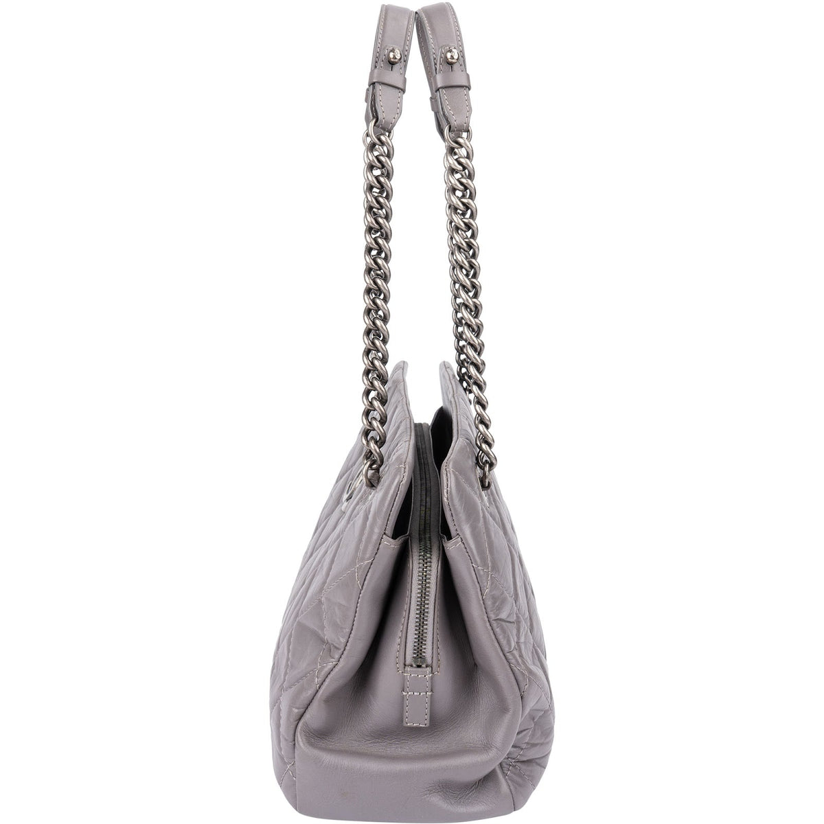 Chanel Quilted Glazed Calfskin Modern Chain Tote Shoulder Bag