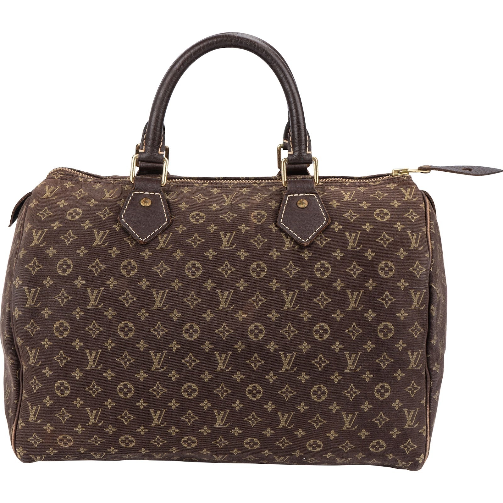 Louis Vuitton Monogram Mini Lin Speedy 30 Handbag
