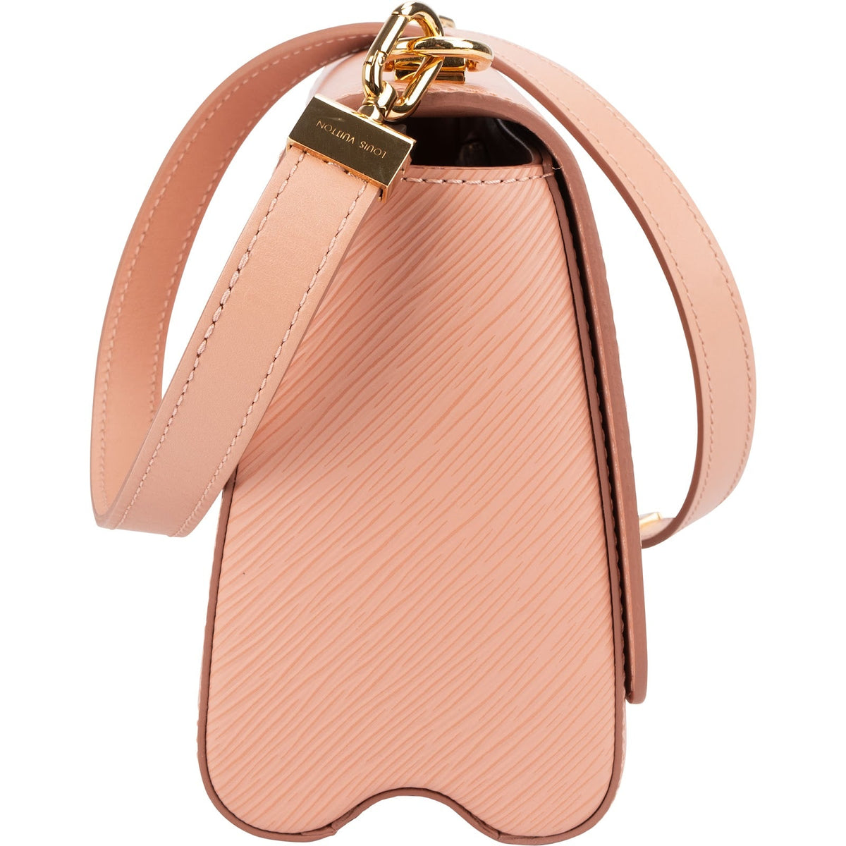 Louis Vuitton Rose Epi Leather Twist Flower Chain Crossbody Bag