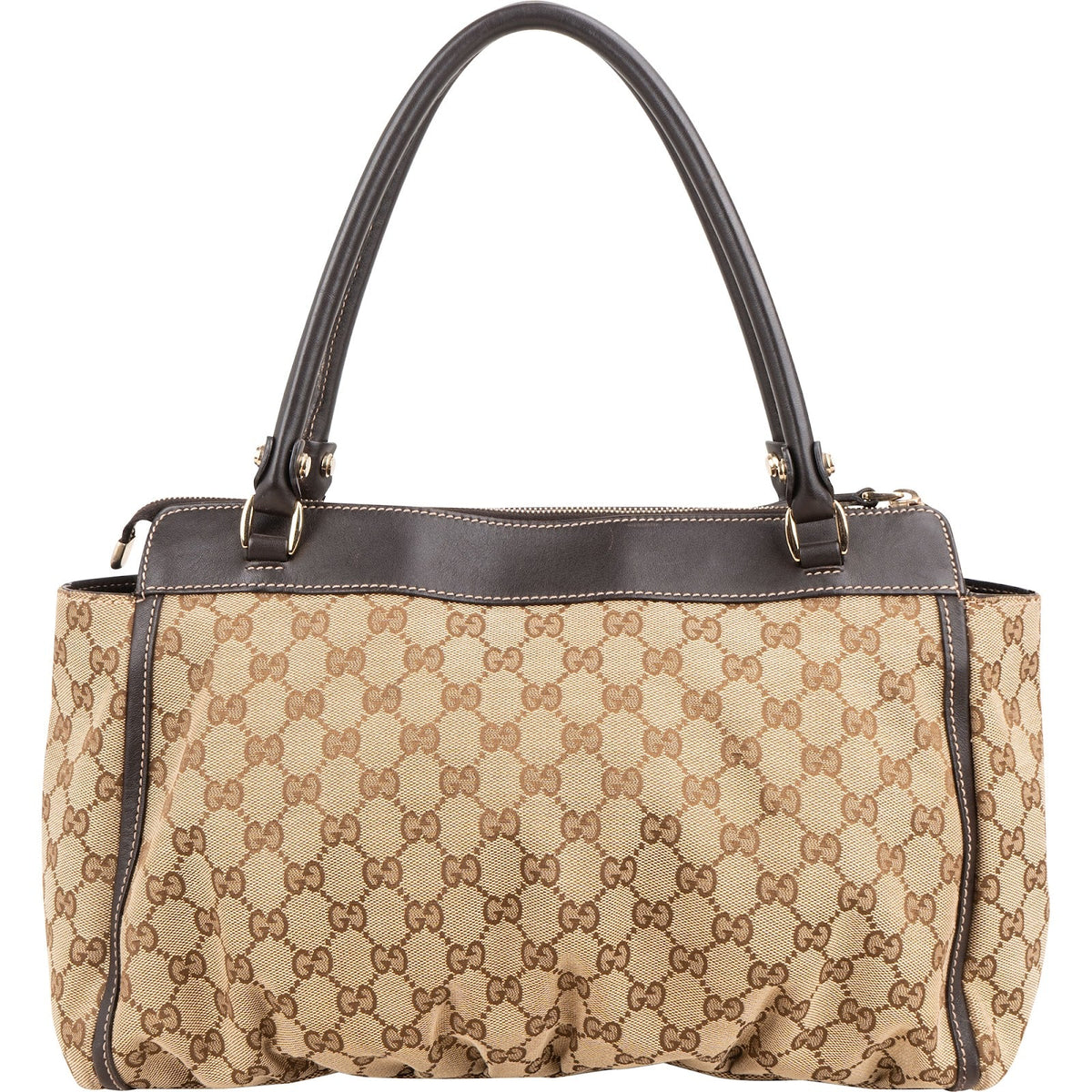 Gucci Monogram GG Canvas Abbey D-Ring Satchel Handbag