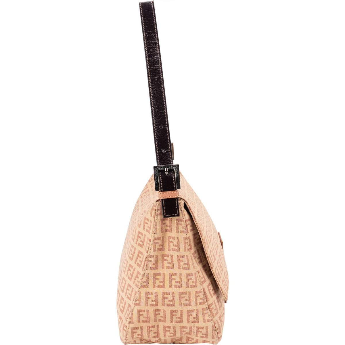 Fendi Monogram FF Zucca Mamma Baguette Shoulder Bag