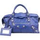 Balenciaga Blue Leather Giant City Handbag