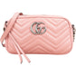 Gucci Monogram Matelassé Leather GG Marmont Camera Crossbody Bag