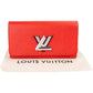 Louis Vuitton Red Epi Leather Twist Wallet