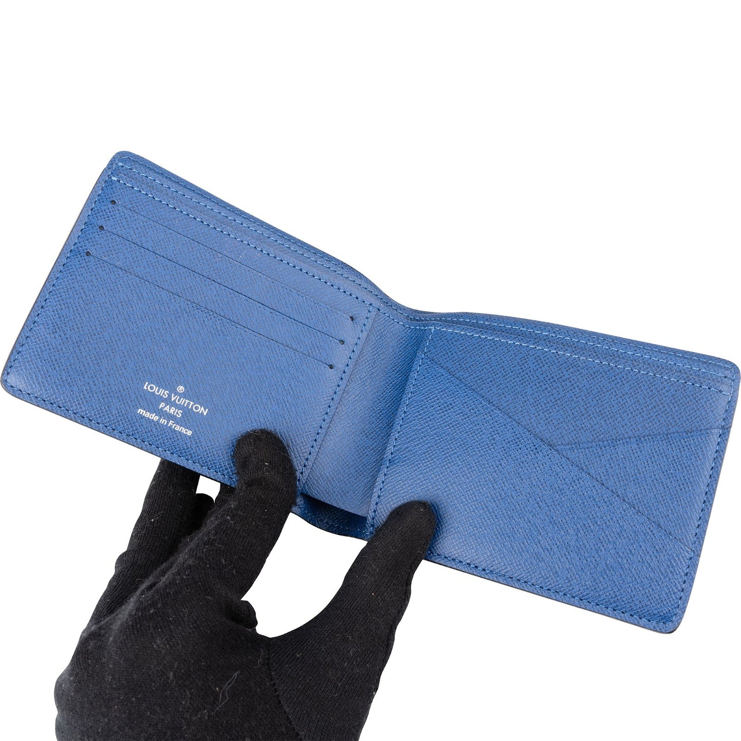Louis Vuitton Blue Canvas Monogram Multiple Wallet