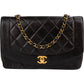 Chanel Quilted Lambskin 24K Gold Medium Diana Single Flap Crossbody Bag