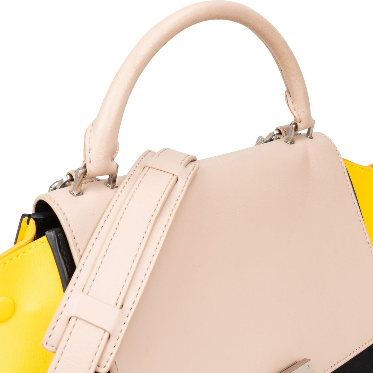Céline Tricolor Leather Trapeze Handbag