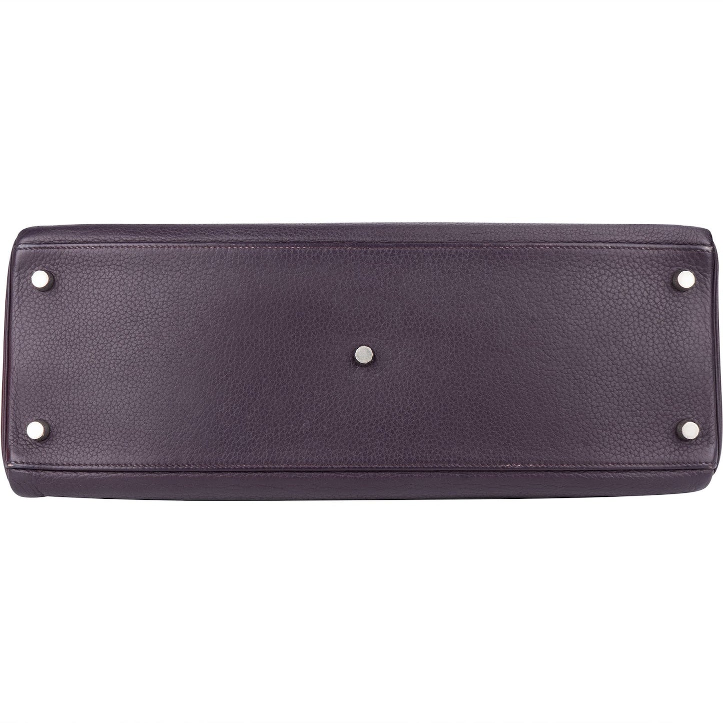 Hermès Raisin Clemence Leather Kelly 40 JPG Shoulder Bag
