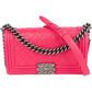 Chanel Quilted Lambskin Single Flap  Boy Crossbody Bag