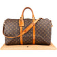 Louis Vuitton Monogram Canvas Keepall 50 Bandoulière Travel Bag