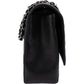 Chanel Quilted Caviar Leather Palladium Maxi Double Flap Crossbody Bag