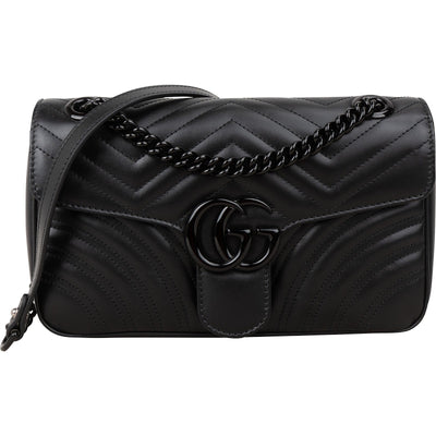 Gucci Matelassé Leather GG Marmont Crossbody Bag