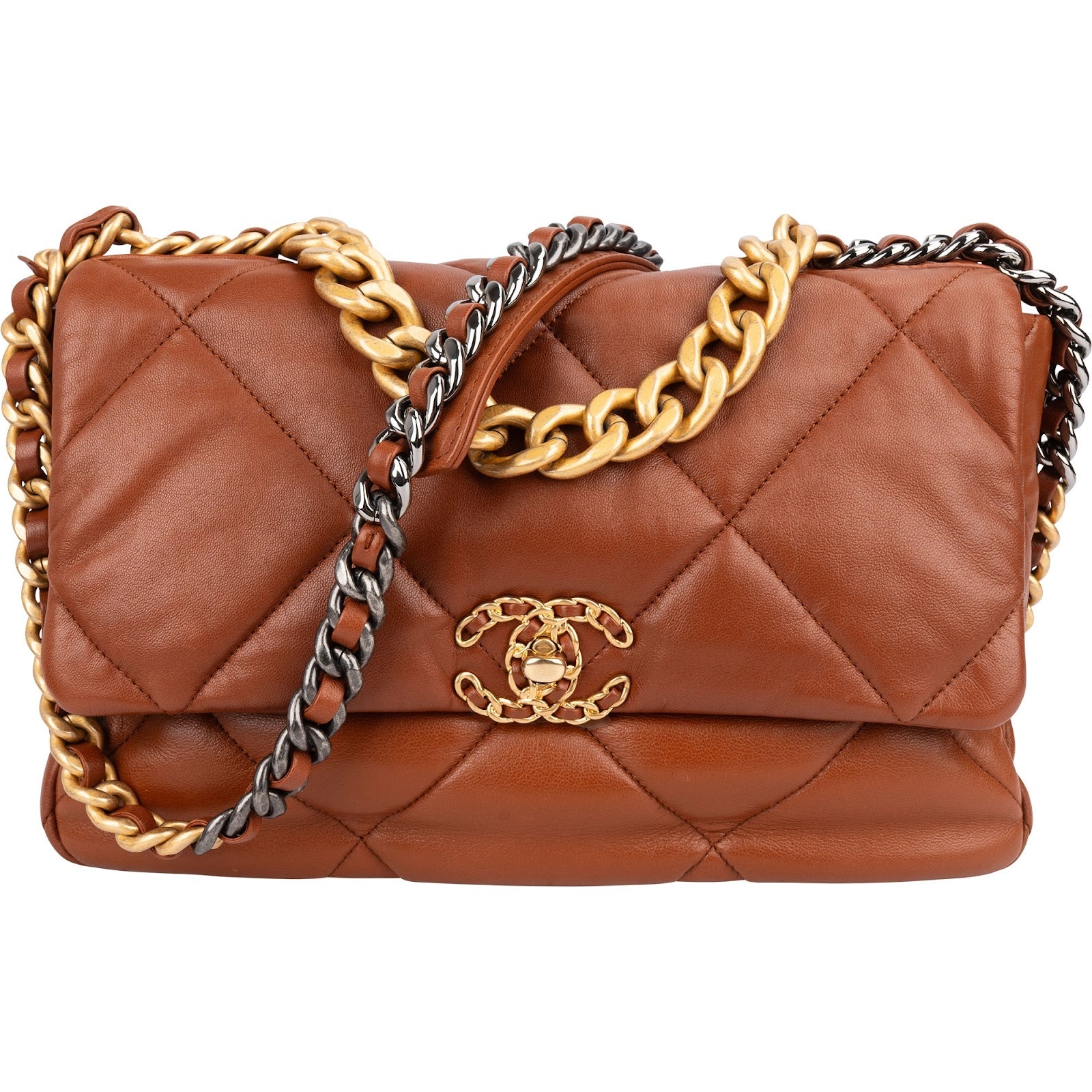 Chanel 19 Quilted Lambskin Single Flap Crossbody Bag