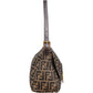 Fendi Monogram FF Zucca Canvas Baguette Mamma Hobo Shoulder Bag