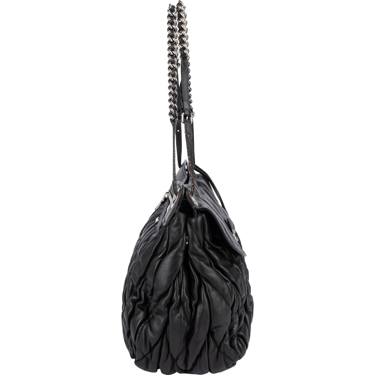 Miu Miu Matelassé Leather Hobo Shoulder Bag