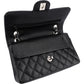 Chanel Quilted Caviar Leather Small Double Flap Shoulder Bag