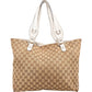 Gucci Monogram GG Canvas Abbey Horsebit Tote Shoulder Bag