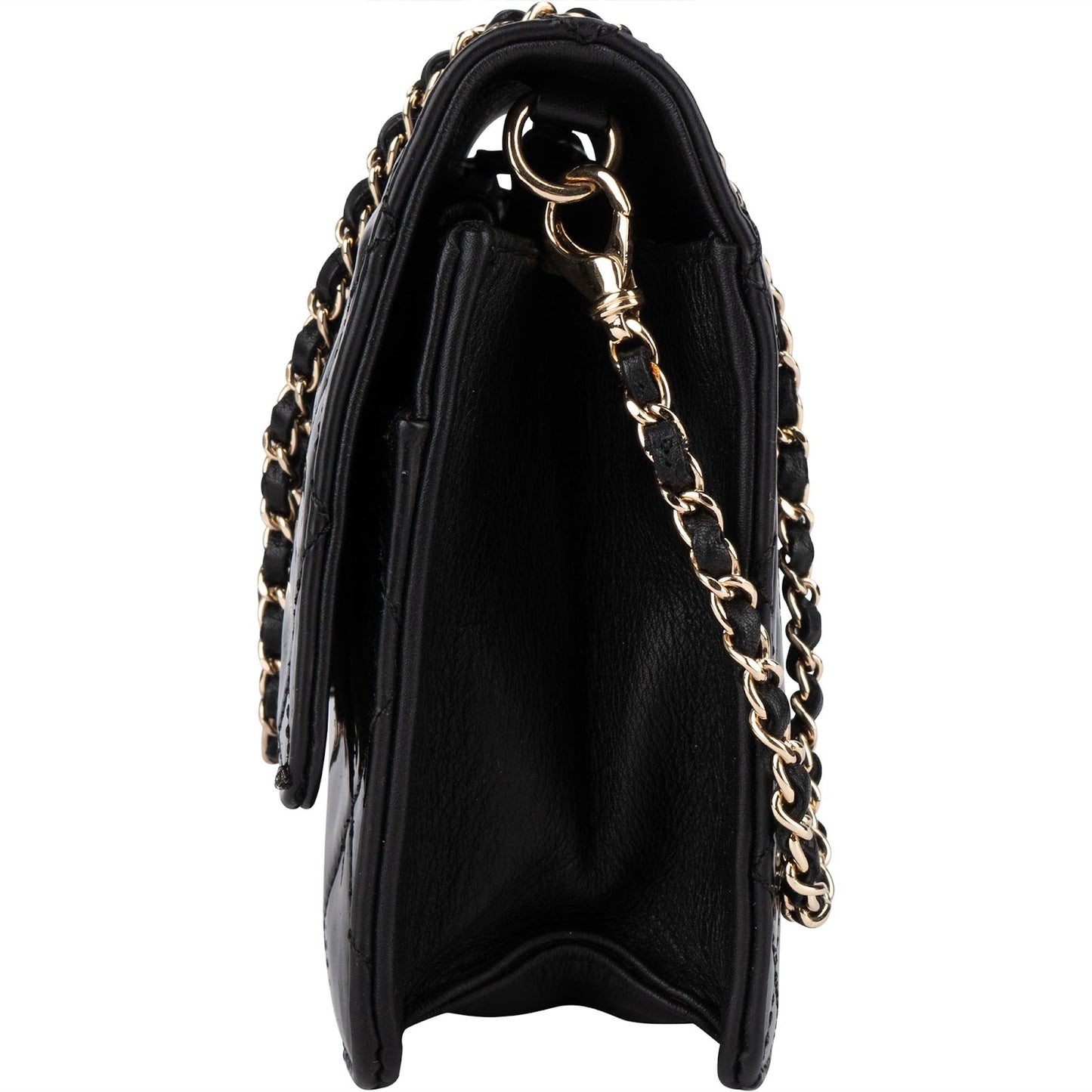 Chanel Quilted Patent Leather CC Crossbody Bag