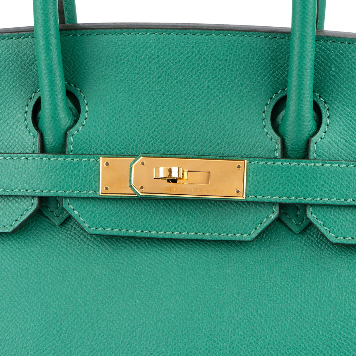 Hermès Vert Vertigo Epsom Leather Gold Birkin 30 Handbag