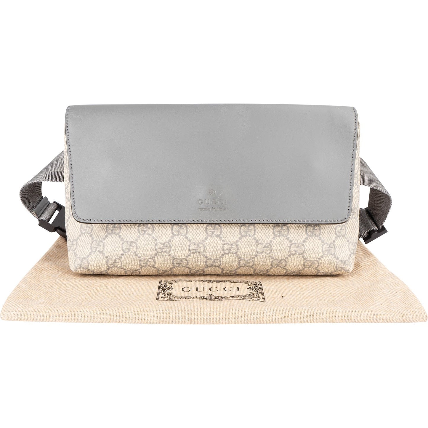 Gucci Supreme GG Monogram Flap Belt Crossbody Bumbag