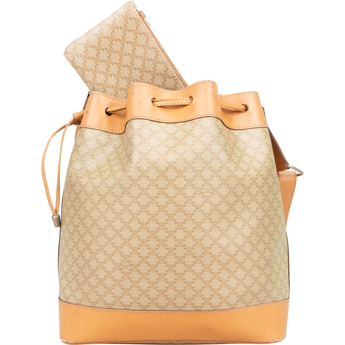 Celine Macadam Monogram Bucket Shoulder Bag