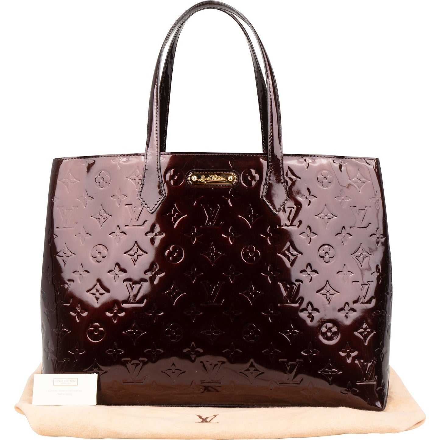 Louis Vuitton Monogram Vernis Wilshire MM Handbag