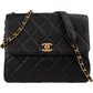Chanel Quilted Lambskin Rectangular Single Flap Crossbody Bag