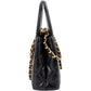 Chanel Black Leather Quilted Lambskin Nano Kelly Top Handle Crossbody Handbag