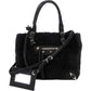 Balenciaga Shearling & Suede Mini Classic City Handbag