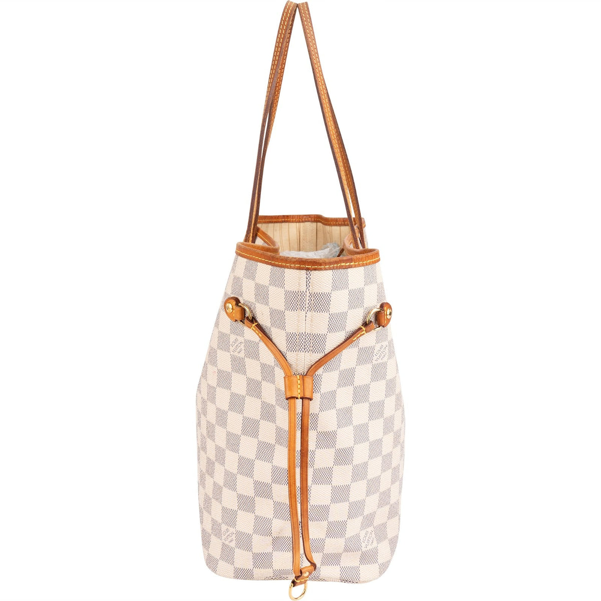 Louis Vuitton Neverfull MM aus Damier Azur Canvas – Ansicht 4