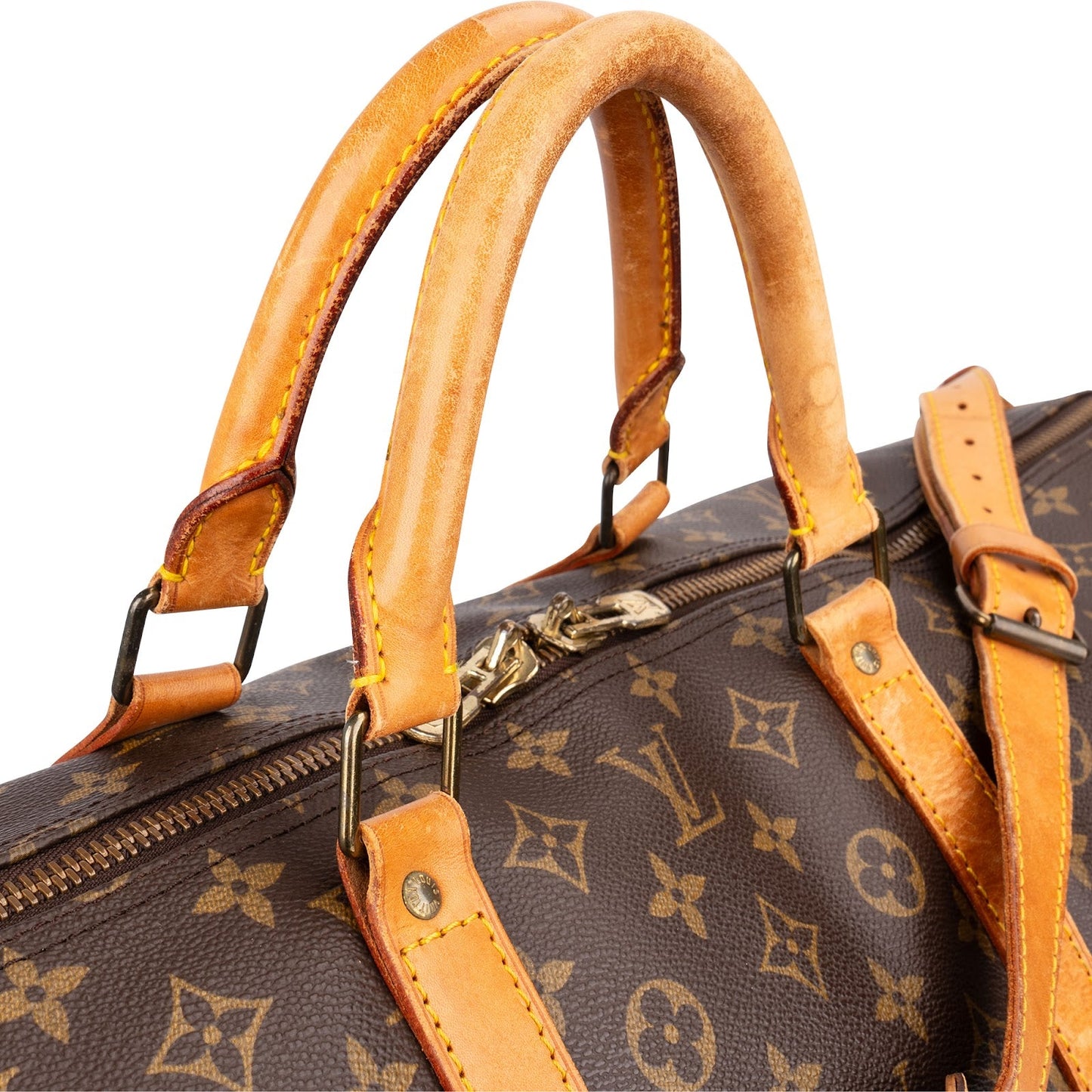 Louis Vuitton Monogram Canvas Keepall 60 Bandoulière Travel Bag