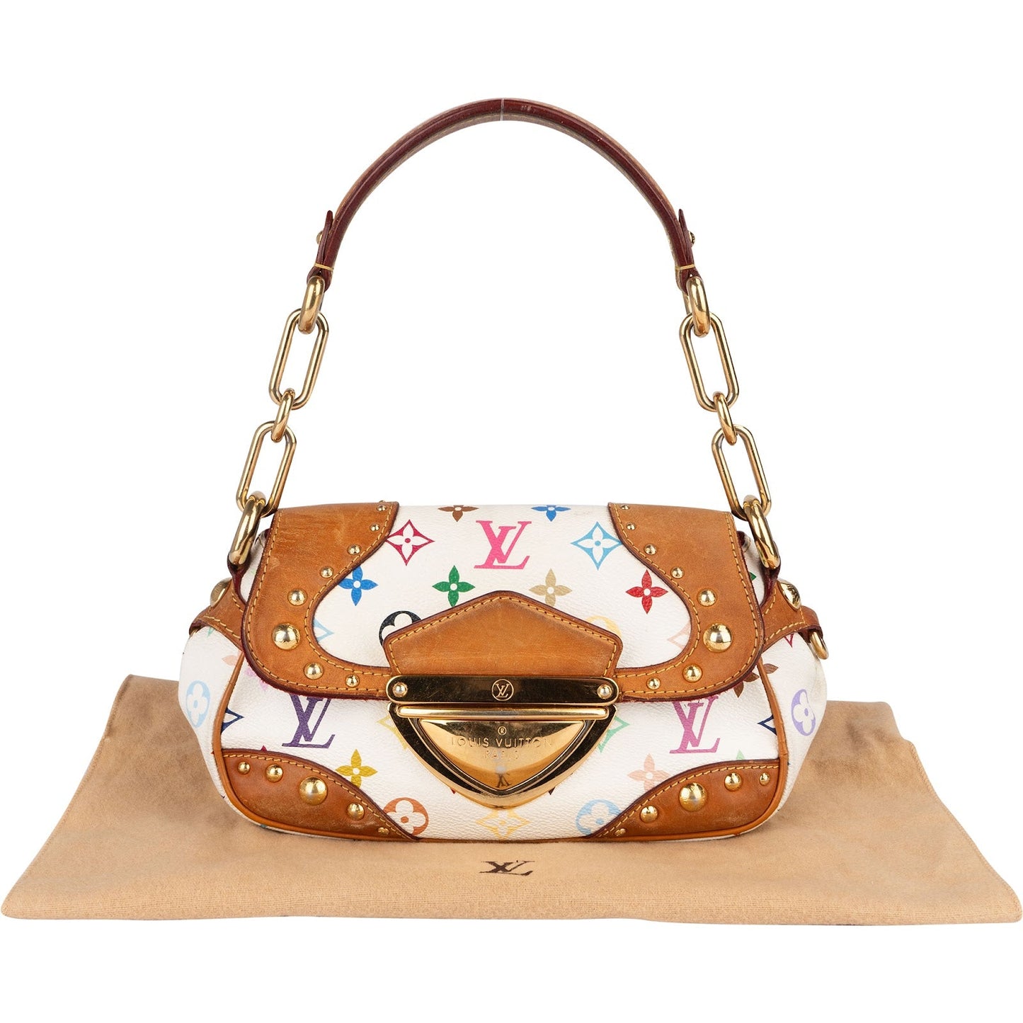 Louis Vuitton Canvas Monogram Murakami Multicolor Marilyn Handbag